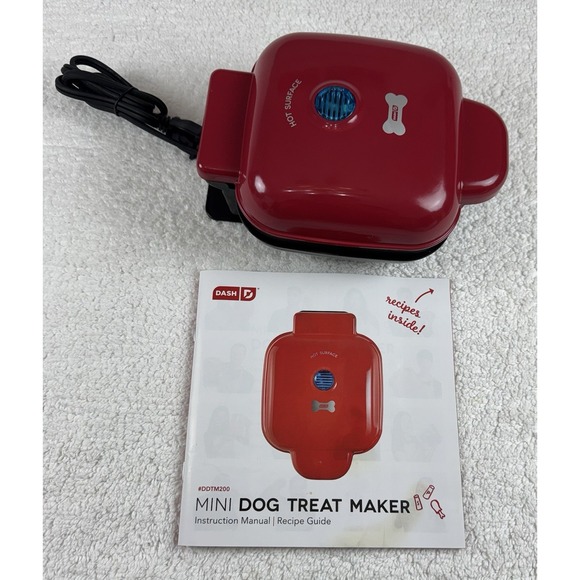Dash Mini Dog Treat Maker Non-Stick Surface 6 Natural Biscuits Brand New In Box - Picture 8 of 12